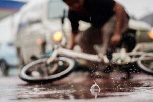 A person after a bicycle accident wondering how much their settlement is worth